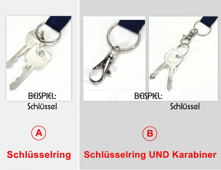 Schlüsselband mit Webband Elefanten grau Schlüsselring Karabiner, handmade BuntMixxDESIGN
